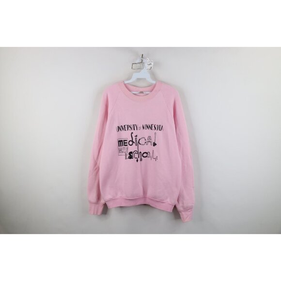 Vtg 80s 90s Womens Large University of Minnesota Medical School Sweatshirt USA - Picture 1 of 14